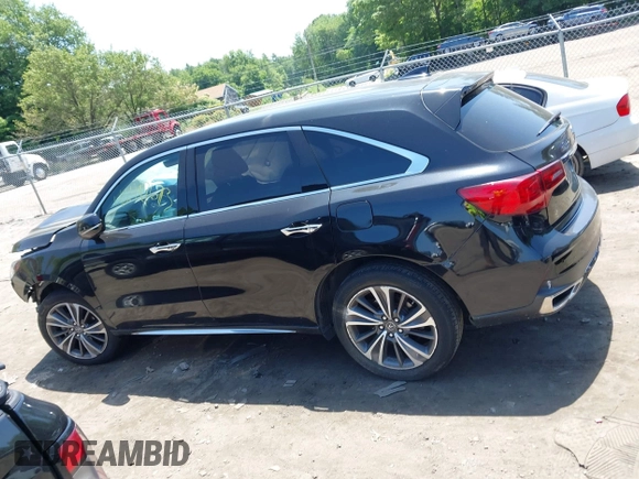 2019 Acura MDX Technology with VIN 5J8YD4H55KL037093, listed as a IAAI auction lot 42497673 with 43,630 mi miles and . Bid and sale history available at DreamBid. Image 14.