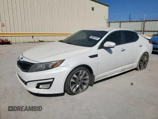 2014 Kia Optima SX with VIN 5XXGR4A73EG330387, listed as a Copart auction lot 50061425 with 142,309 mi miles and Salvage title. Bid and sale history available at DreamBid. Image 1.