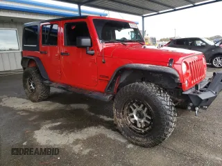 2018 Jeep Wrangler JK Unlimited Sport S with VIN 1C4HJWDG0JL897721, listed as a Copart auction lot 82472104 with 0 mi miles and Salvage Title. Bid and sale history available at carsss.com. Image 4.