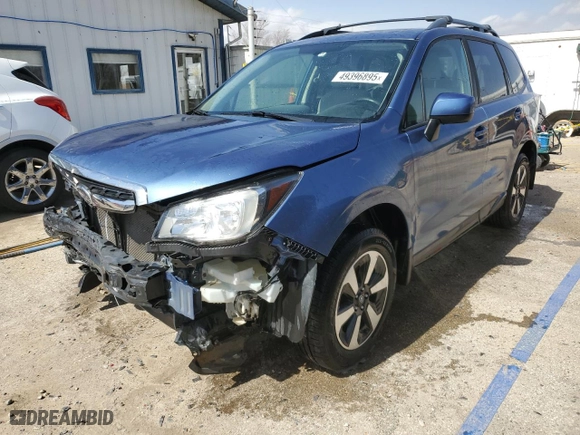 2017 Subaru Forester Premium with VIN JF2SJAEC2HH473203, listed as a Copart auction lot 49396895 with 81,085 mi miles and Salvage Title. Bid and sale history available at carsss.com. Image 1.