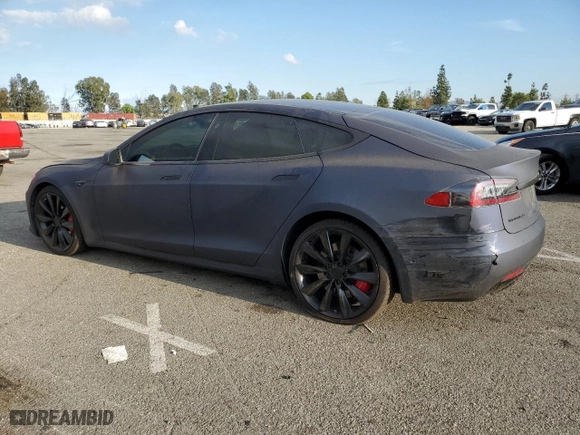 2018 Tesla Model S 75D with VIN 5YJSA1E20JF254154, listed as a Copart auction lot 82878644 with 53296 miles and Salvage Title. Bid and sale history available at carsss.com. Image 2.