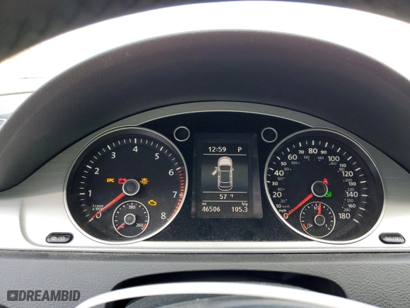 2016 Volkswagen CC Sport with VIN WVWBN7AN3GE512572, listed as a Copart auction lot 41353763 with 46,506 mi miles. Bid and sale history available at carsss.com. Image 9.