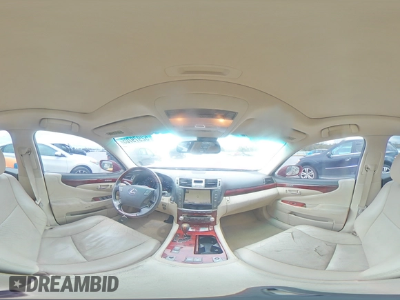 2010 Lexus LS 460 with VIN JTHBL5EF9A5096918, listed as a Copart auction lot 52979705 with 111,693 mi miles and Salvage title. Bid and sale history available at DreamBid. Image 13.