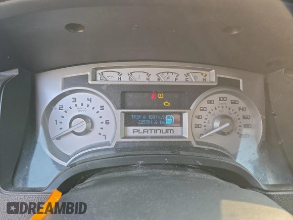 2009 Ford F-150 XL with VIN 1FTPW14V29FB29022, listed as a Copart auction lot 59518745 with 225,701 mi miles and Salvage title. Bid and sale history available at DreamBid. Image 9.