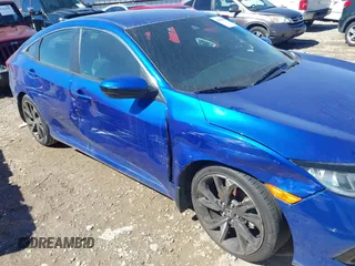 2019 Honda Civic Sedan Sport with VIN 2HGFC2F8XKH577032, listed as a IAAI auction lot 41688606 with 111,518 mi miles. Bid and sale history available at carsss.com. Image 6.
