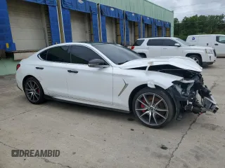 2021 Genesis G70 3.3T z VIN KMTG74LE7MU074377, wystawiony jako Copart lot #58122415 z przebiegiem 80 565 mil mil oraz Czysty tytuł • Clean title. Historia ofert i sprzedaży dostępna na DreamBid. Obrazek 4.