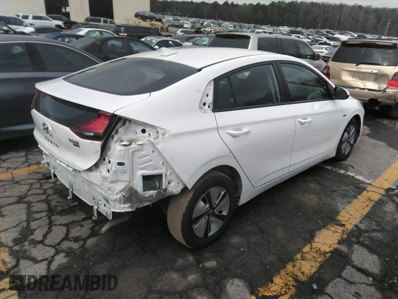 2019 Hyundai Ioniq Blue with VIN KMHC65LC7KU175237, listed as a IAAI auction lot 35784984 with 138,348 mi miles and . Bid and sale history available at DreamBid. Image 4.