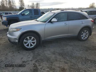 2003 Infiniti FX Options with VIN JNRAS08W43X201029, listed as a Copart auction lot 75742894 with 154,843 mi miles and Clean Title. Bid and sale history available at DreamBid. Image 1.