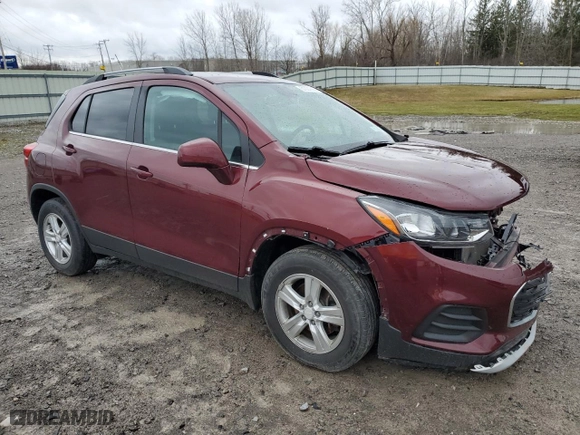 2017 Chevrolet Trax LT with VIN 3GNCJLSB9HL158031, listed as a Copart auction lot 51021865 with 99,156 mi miles and Salvage Title. Bid and sale history available at carsss.com. Image 4.