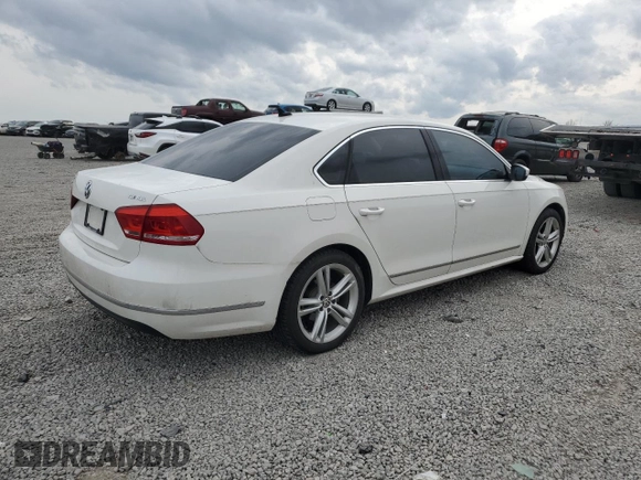2014 Volkswagen Passat TDI SEL Premium with VIN 1VWCN7A30EC074358, listed as a Copart auction lot 51810105 with 120,430 mi miles and Salvage Title. Bid and sale history available at carsss.com. Image 3.