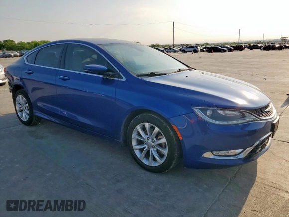 2015 Chrysler 200 C with VIN 1C3CCCCB7FN740079, listed as a Copart auction lot 53384965 with 100,944 mi miles and Salvage Title. Bid and sale history available at carsss.com. Image 4.