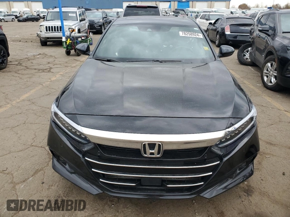 2021 Honda Accord Touring with VIN 1HGCV2F99MA010771, listed as a Copart auction lot 78258924 with 60,260 mi miles and Salvage title. Bid and sale history available at DreamBid. Image 5.