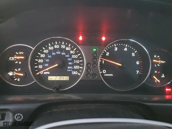 2003 Toyota Land Cruiser with VIN JTEHT05J132049479, listed as a Copart auction lot 74533464 with 218,413 mi miles and Salvage Title. Bid and sale history available at carsss.com. Image 9.