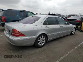 2001 Mercedes-Benz S-Class with VIN WDBNG70J81A140150, listed as a Copart auction lot 76774754 with 160,105 mi miles and Clean Title. Bid and sale history available at carsss.com. Image 3.