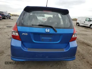 2008 Honda Fit Sport with VIN JHMGD38668S003495, listed as a Copart auction lot 51862285 with 60,592 mi miles and Salvage Title. Bid and sale history available at carsss.com. Image 6.
