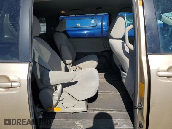 2012 Toyota Sienna LE with VIN 5TDJK3DCXCS036204, listed as a Copart auction lot 48563785 with 0 mi miles and Salvage Title. Bid and sale history available at carsss.com. Image 11.