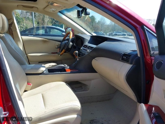 2012 Lexus RX 350 with VIN 2T2ZK1BAXCC076487, listed as a IAAI auction lot 41881717 with 232,742 mi miles. Bid and sale history available at carsss.com. Image 5.