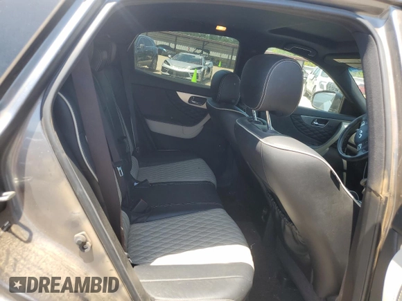 2017 Infiniti QX70 with VIN JN8CS1MU5HM141116, listed as a Copart auction lot 62124125 with 134,038 mi miles and Salvage title. Bid and sale history available at DreamBid. Image 11.
