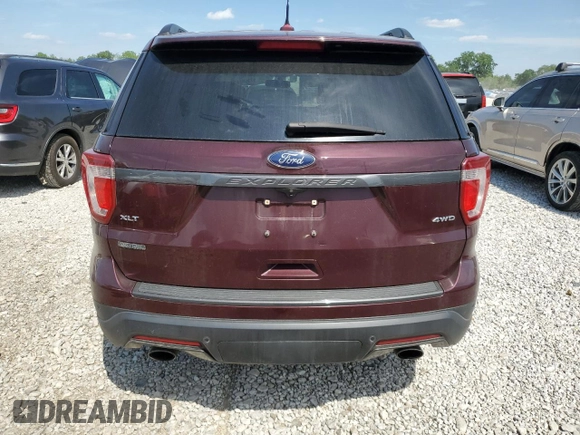 2018 Ford Explorer XLT with VIN 1FM5K8D85JGA96646, listed as a Copart auction lot 57158185 with 90,657 mi miles and Salvage title. Bid and sale history available at DreamBid. Image 6.