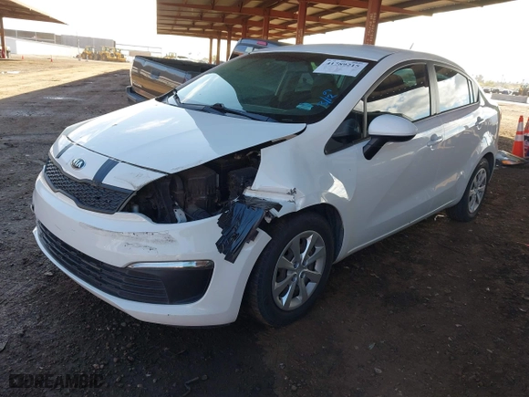 2016 Kia Rio LX with VIN KNADM4A38G6564814, listed as a IAAI auction lot 41789215 with 122,872 mi miles. Bid and sale history available at carsss.com. Image 18.