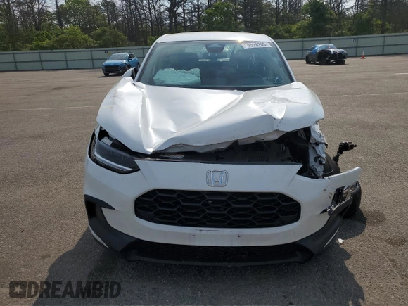 2023 Honda HR-V LX with VIN 3CZRZ2H31PM749026, listed as a Copart auction lot 59519705 with 22,810 mi miles and Salvage title. Bid and sale history available at DreamBid. Image 5.