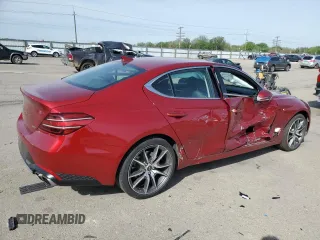 2023 Genesis G70 2.0T with VIN KMTG34TAXPU123732, listed as a Copart auction lot 56509935 with 39,333 mi miles and Salvage title. Bid and sale history available at DreamBid. Image 3.
