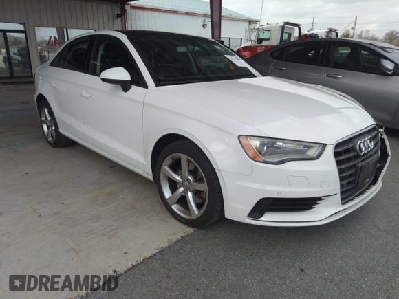 2016 Audi A3 1.8T Premium with VIN WAUA7GFF3G1032818, listed as a IAAI auction lot 41717880 with 96,982 mi miles. Bid and sale history available at carsss.com. Image 1.