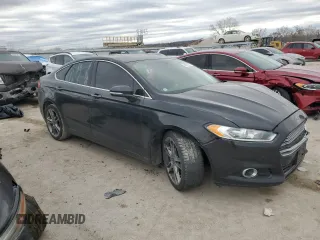 2014 Ford Fusion Titanium with VIN 3FA6P0K95ER227814, listed as a Copart auction lot 44222535 with Not Provided miles and Salvage Title. Bid and sale history available at DreamBid. Image 4.