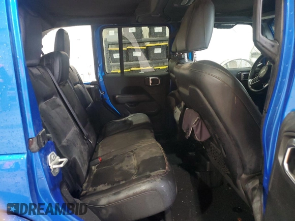 2021 Jeep Wrangler Unlimited Rubicon with VIN 1C4HJXFN6MW756530, listed as a Copart auction lot 51976395 with Not provided miles and Salvage title. Bid and sale history available at DreamBid. Image 10.