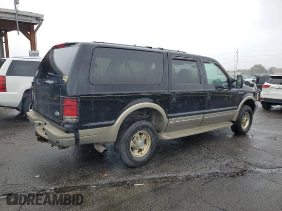 2001 Ford Excursion Limited z VIN 1FMSU43F31EC18728, wystawiony jako Copart lot #58974105 z przebiegiem 266 747 mil mil oraz Szkoda całkowita • Salvage title. Historia ofert i sprzedaży dostępna na DreamBid. Obrazek 3.