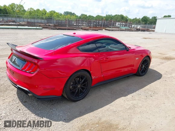 2019 Ford Mustang EcoBoost z VIN 1FA6P8TH9K5124317, wystawiony jako IAAI lot #42627934 z przebiegiem 39 869 mil mil oraz . Historia ofert i sprzedaży dostępna na DreamBid. Obrazek 6.