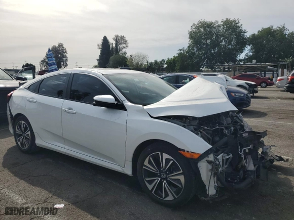2018 Honda Civic Sedan EX-L with VIN 2HGFC1F74JH642411, listed as a Copart auction lot 51346795 with 0 mi miles and Salvage Title. Bid and sale history available at carsss.com. Image 4.