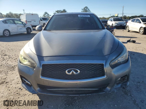 2017 Infiniti Q50 2.0t Sport with VIN JN1CV7AR8HM681391, listed as a Copart auction lot 81576354 with 136,386 mi miles and Salvage Title. Bid and sale history available at carsss.com. Image 5.