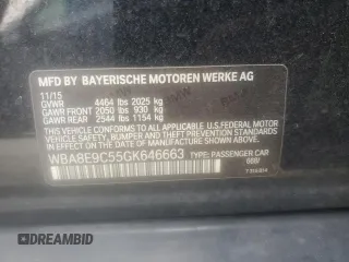 2016 BMW 3 Series 328i с VIN WBA8E9C55GK646663, выставлен на аукционе Copart как лот 58513405 с пробегом 89 489 миль миль и Списание • Salvage title. История ставок и продаж доступна на DreamBid. Изображение 13.