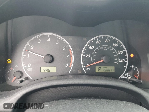 2009 Toyota Corolla with VIN 2T1BU40E09C129956, listed as a Copart auction lot 49410005 with 158,677 mi miles and Salvage Title. Bid and sale history available at carsss.com. Image 9.