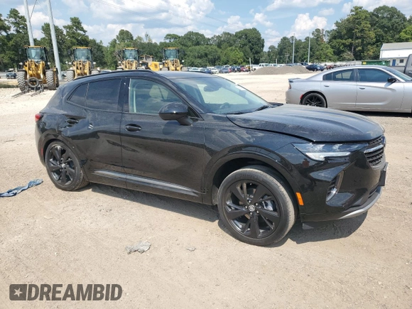 2023 Buick Envision Preferred with VIN LRBAZLR44PD018861, listed as a Copart auction lot 68694954 with 11,612 mi miles and Salvage Title. Bid and sale history available at DreamBid. Image 4.