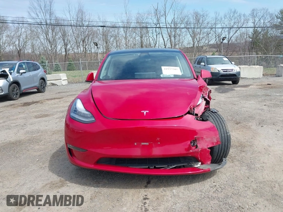 2021 Tesla Model Y Long Range with VIN 5YJYGDEE0MF209191, listed as a IAAI auction lot 41937507 with 56,131 mi miles. Bid and sale history available at carsss.com. Image 11.