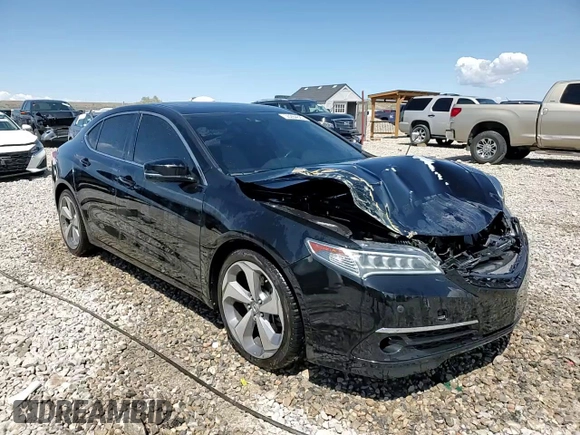 2015 Acura TLX Advance with VIN 19UUB3F76FA001028, listed as a Copart auction lot 55284625 with 110,674 mi miles and Salvage title. Bid and sale history available at DreamBid. Image 13.