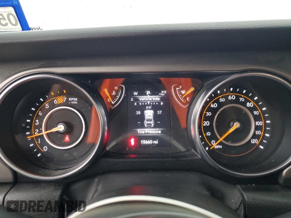 2023 Jeep Wrangler Sport S with VIN 1C4HJXDGXPW692324, listed as a Copart auction lot 41761235 with 15,660 mi miles and Salvage Title. Bid and sale history available at DreamBid. Image 9.