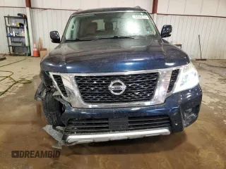 2018 Nissan Armada SV with VIN JN8AY2NC3J9551374, listed as a Copart auction lot 43042155 with 102,472 mi miles and Salvage Title. Bid and sale history available at carsss.com. Image 5.