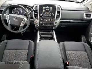 2021 Nissan Titan SV with VIN 1N6AA1ED8MN534176, listed as a Copart auction lot 54574785 with 25,360 mi miles and Salvage title. Bid and sale history available at DreamBid. Image 8.