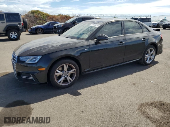 2018 Audi A4 Premium with VIN WAUKMAF48JA204700, listed as a Copart auction lot 79144654 with 49,216 mi miles and Clean Title. Bid and sale history available at carsss.com. Image 1.