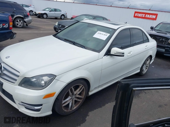 2012 Mercedes-Benz C 300 Sport with VIN WDDGF8BB3CR212908, listed as a IAAI auction lot 41831269 with 152,346 mi miles and . Bid and sale history available at DreamBid. Image 2.