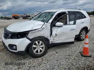 2013 Kia Sorento LX with VIN 5XYKTCA65DG344637, listed as a Copart auction lot 58009115 with 168,314 mi miles and Salvage title. Bid and sale history available at DreamBid. Image 1.