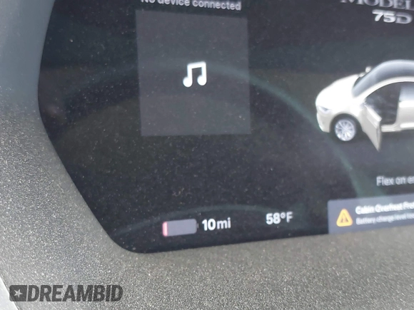 2016 Tesla Model X 70D with VIN 5YJXCBE22GF017499, listed as a IAAI auction lot 42192962 with 103,430 mi miles and . Bid and sale history available at DreamBid. Image 17.