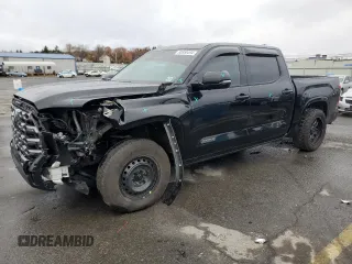 2022 Toyota Tundra Platinum with VIN 5TFNA5DB5NX020707, listed as a Copart auction lot 80950494 with 46,599 mi miles and Salvage title. Bid and sale history available at DreamBid. Image 1.