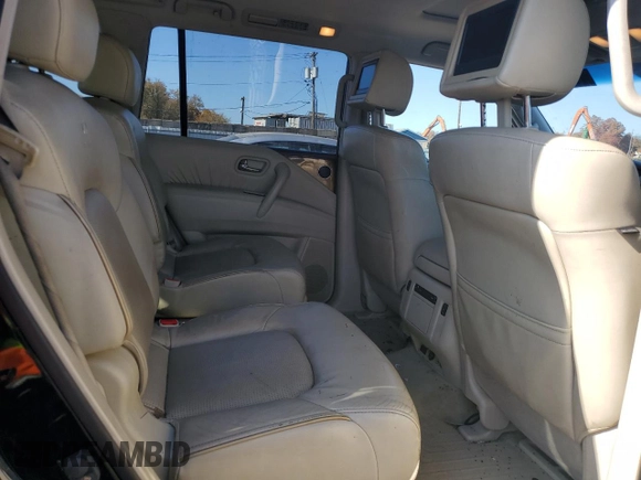 2012 Infiniti QX56 7-passenger with VIN JN8AZ2NE0C9020280, listed as a Copart auction lot 76910394 with 149,414 mi miles and Salvage Title. Bid and sale history available at carsss.com. Image 11.