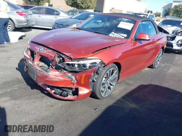 2018 BMW 2 Series 230i with VIN WBA2M7C55JVD51262, listed as a IAAI auction lot 41343333 with 29,537 mi miles. Bid and sale history available at carsss.com. Image 17.