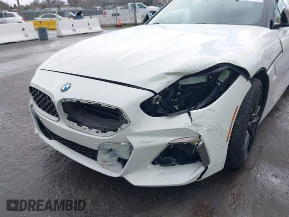 2020 BMW Z4 sDriveM40i z VIN WBAHF9C05LWW41161, wystawiony jako IAAI lot #41505170 z przebiegiem 36 133 mil mil oraz . Historia ofert i sprzedaży dostępna na DreamBid. Obrazek 6.