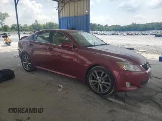 2008 Lexus IS 250 with VIN JTHBK262085078248, listed as a Copart auction lot 62390125 with 132,231 mi miles and Salvage title. Bid and sale history available at DreamBid. Image 4.